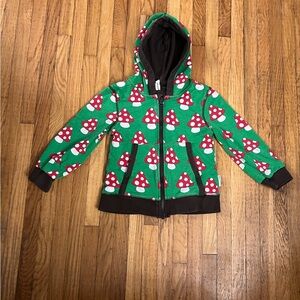 Maxomorra 3/4 zip up mushroom hoodie